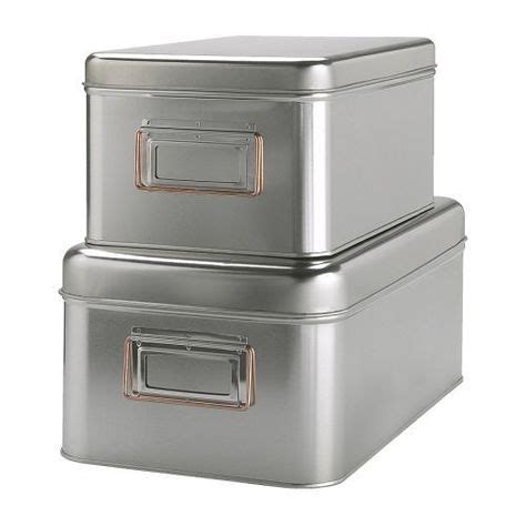 steel box with lid|metal storage containers with lids.